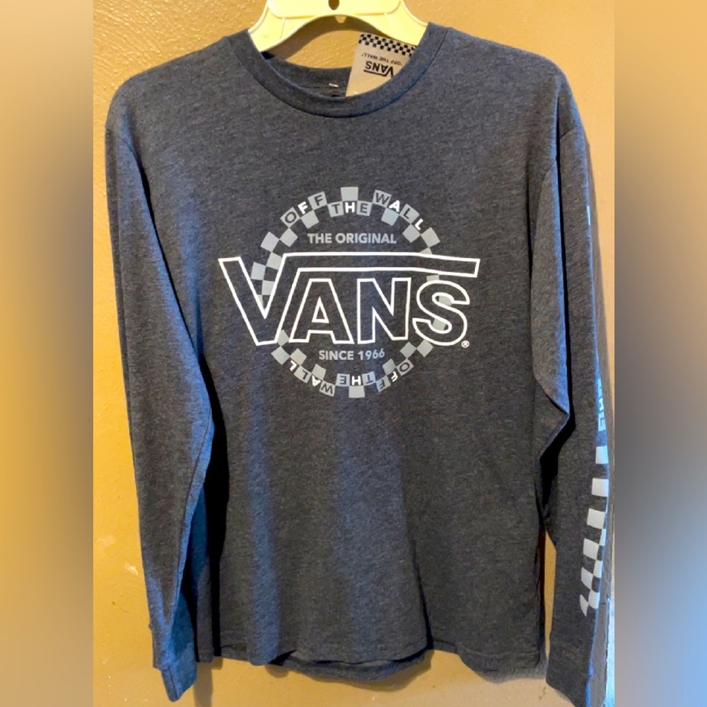 Gray Vans Long Sleeve Shirt